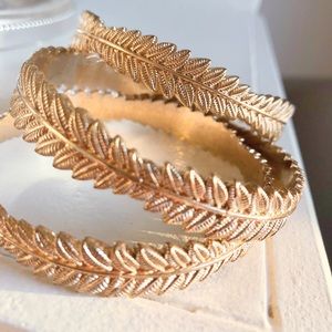 Gold plated bangles
